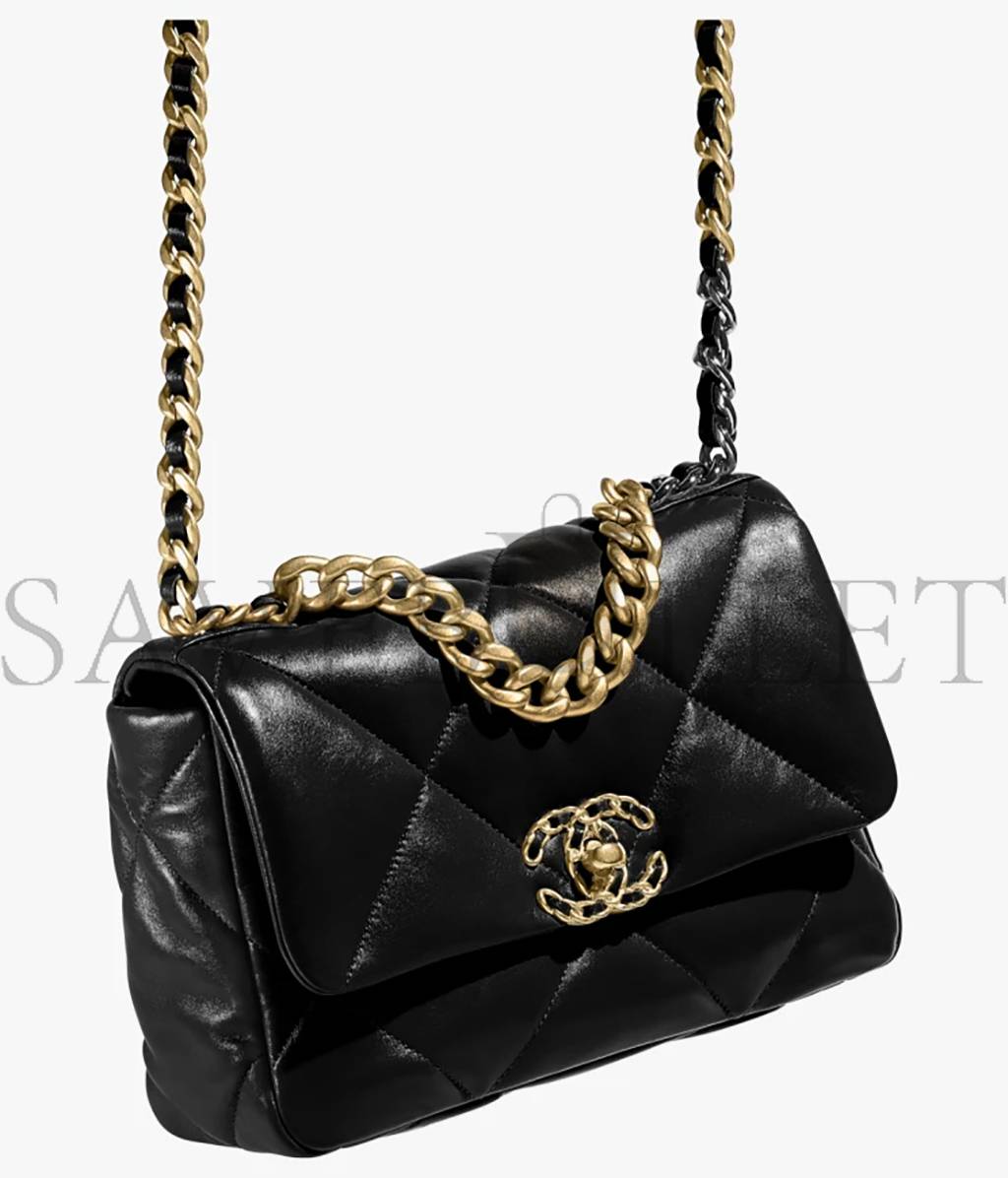 Ch*el 19 handbag gold hardware as1160 b04852 94305 (26*16*9cm)